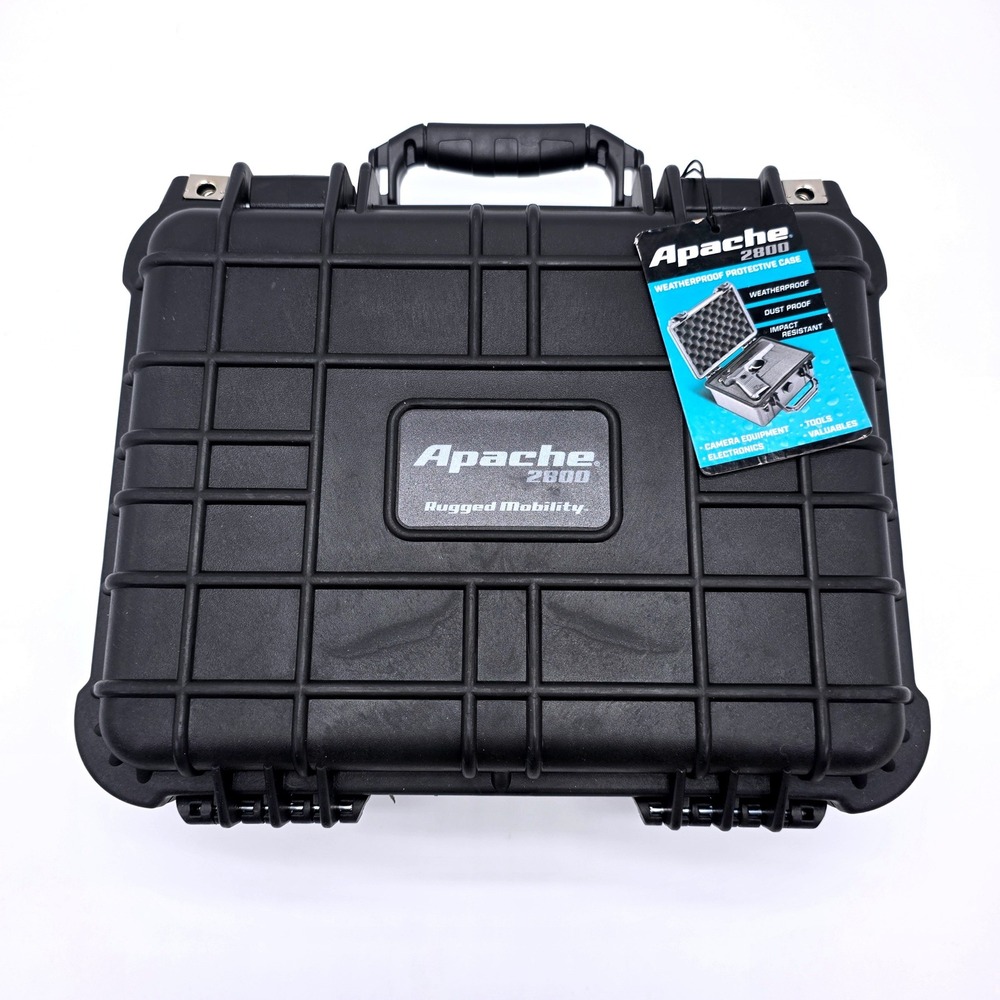 Apache 2800 Weatherproof Protective Case Black IP65 Hard Shell with Foam 64551
